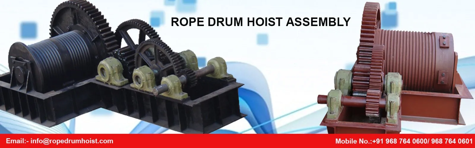 Rope Drum Hoist Manufacturer, Supplier and exporter